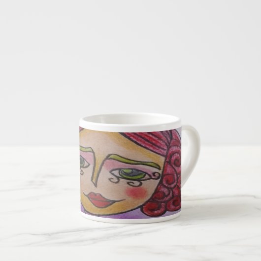 Espresso Mug (Femme charlatane - 03) (Devant droit)
