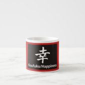 Espresso Mug KANJI BONHEUR (Devant)