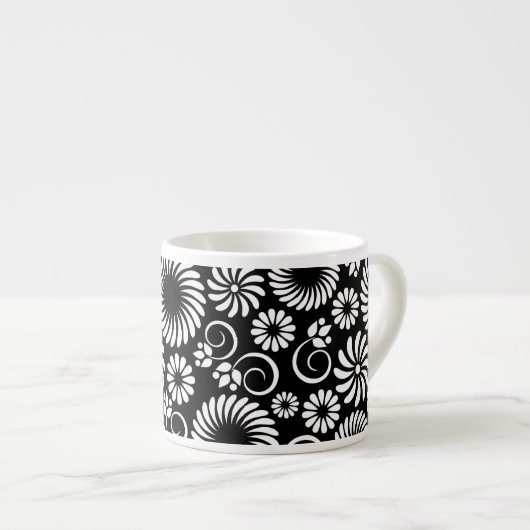 Espresso Mug noir et blanc (Devant droit)