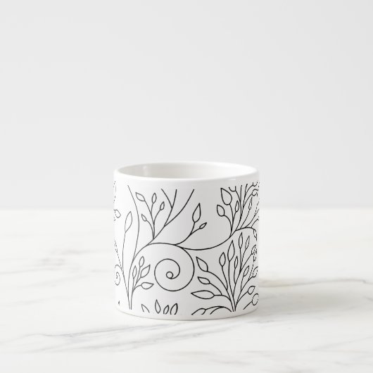 Espresso Mug noir et blanc (Devant)