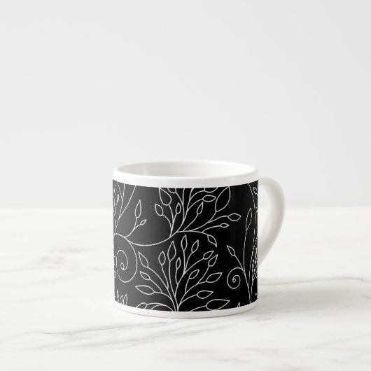 Espresso Mug noir et blanc (Devant droit)