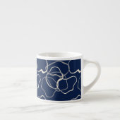 Espresso mug ondulé bleu foncé (Droite)