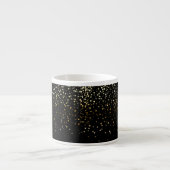 Espresso Mug Petite Golden Stars-Noir (Devant)