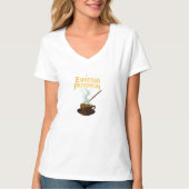 Espresso Patronum Vrouwen V-hals T-shirt (Voorkant)