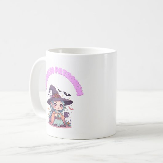 Espresso Patronum Witch Mug - Kawaii 11oz Ceramic  (Devant gauche)
