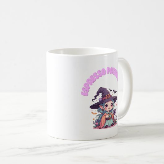 Espresso Patronum Witch Mug - Kawaii 11oz Ceramic  Koffiemok (Voorkant rechts)
