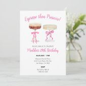 Espresso puis Prosecco Anniversaire Invitation Des (Debout devant)