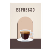 Espresso Retro café décoration maison Poster Impri (Devant)