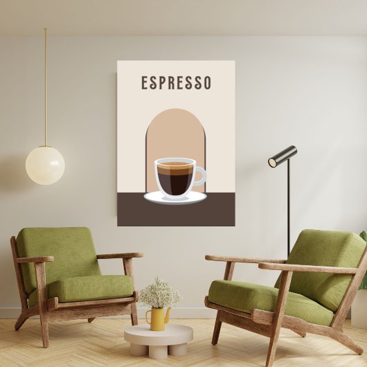 Espresso Retro café décoration maison Poster Impri