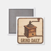 Espresso Shot Wooden Sign Magneet (Voorkant / Achterkant)