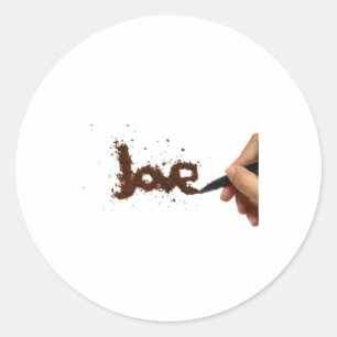 Espresso uitdrukkingen De kunst van koffie kalligr Ronde Sticker