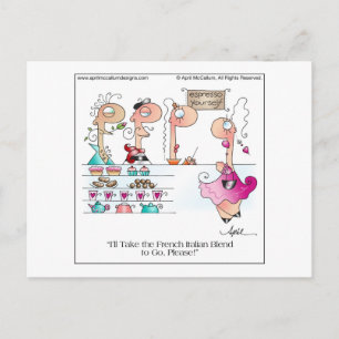 ESPRESSO UZELF! Cartoon Briefkaart