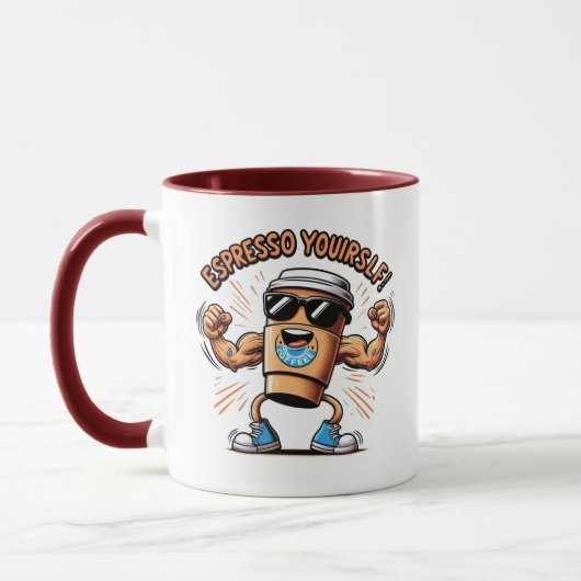 Espresso uzelf! mok (Links)