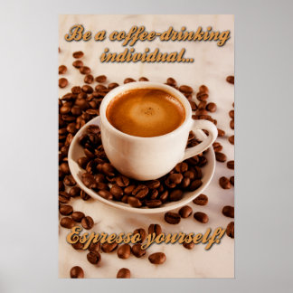 Espresso uzelf poster