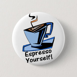 espresso-uzelf ronde button 5,7 cm