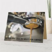 Espresso van koffiezetapparaat kaart (Voorkant)