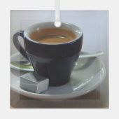 espresso, vers gekweekt glas ornament (Voorkant)