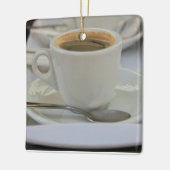 espresso, vers gekweekt keramisch ornament (Links)