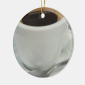 espresso, vers gekweekt keramisch ornament (Links)