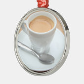 espresso, vers gekweekt metalen ornament (Links)