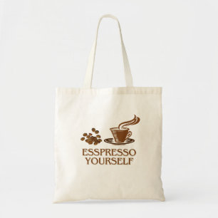 Espresso voor jezelf Koffie-Cup Design Tote Bag