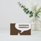 espresso vous-même carte de punch café (Debout devant)