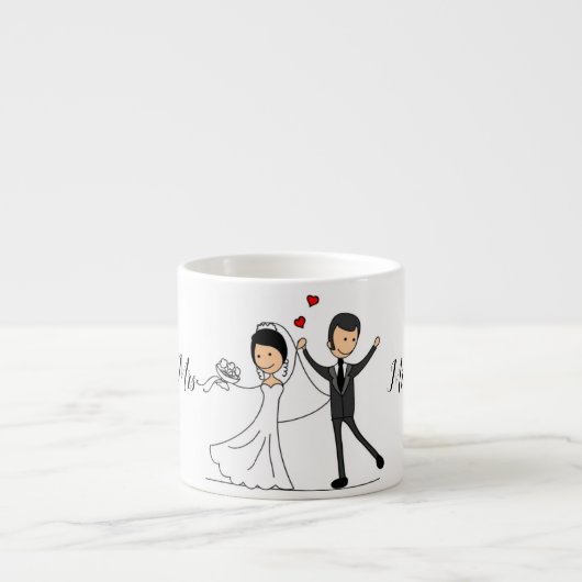 Espresso Wedding Cups Kop (Voorkant)