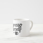 Espresso Yourself – Funny Coffee Mug for Caffeine  Kop (Voorkant rechts)