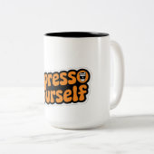 Espresso Yourself - Mug de café amusant et motivan (Devant droit)
