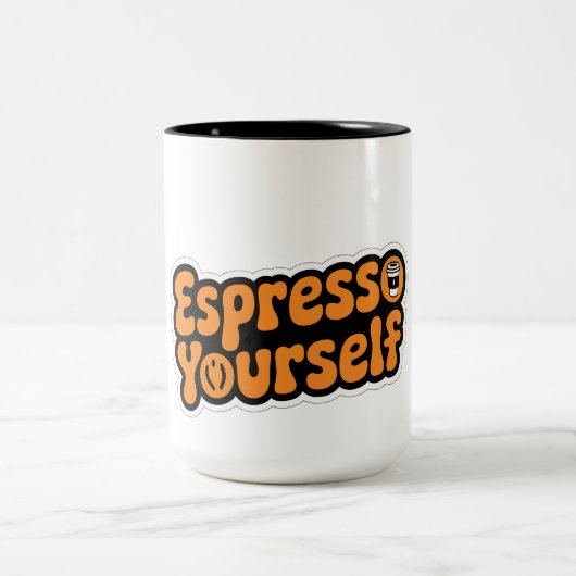 Espresso Yourself - Mug de café amusant et motivan (Centre)