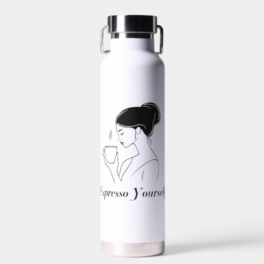 ☕ Espresso Yourself 💭 Waterfles (Voorkant)