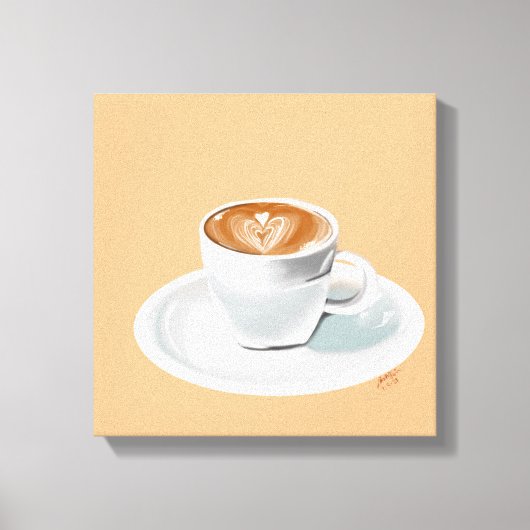 Espresso Yzelf Canvas Afdruk (Voorkant)