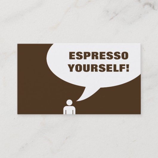 espresso zelf koffieprikkaart klantenkaartje (Voorkant)