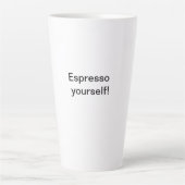 Espresso zelf! latte mok (Voorkant)