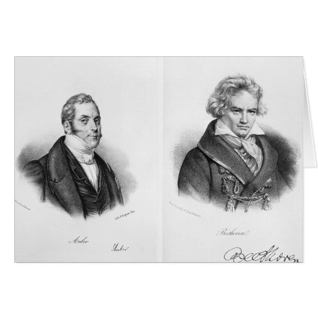 Esprit Auber et Ludwig van Beethoven (Devant horizontal)