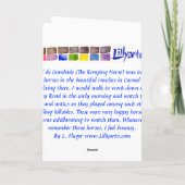 Esprit Cheval Sauvage - Carte d'aquarelle Cheval R (Dos)