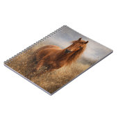 Esprit de cuivre | Cheval alezan | Cahier (Côté gauche)