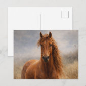 Esprit de cuivre | Cheval alezan | Carte postale (Devant / Derrière)