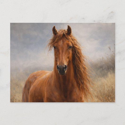 Esprit de cuivre | Cheval alezan | Carte postale (Devant)