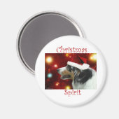 Esprit de Noël du berger australien - Magnet (Recto/Verso)