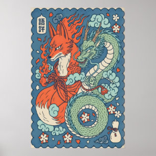 Esprit de Renard et Impression de Dragon Art Inspi