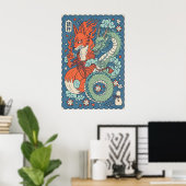Esprit de Renard et Impression de Dragon Art Inspi (Bureau à domicile)