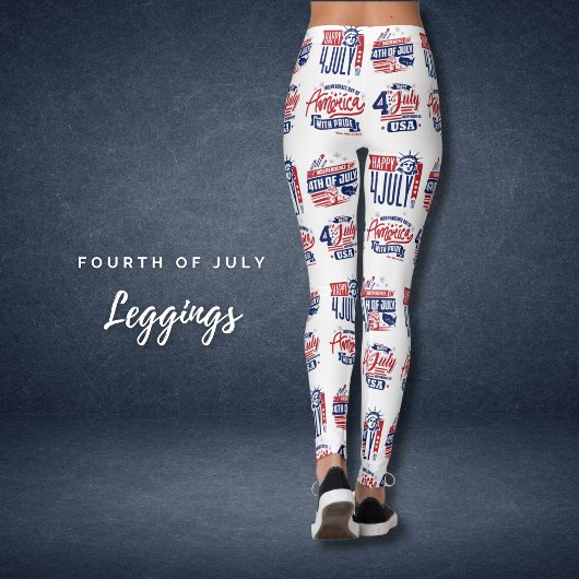 Esprit d'indépendance 4 juillet Leggings