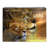 Esprit du calendrier sauvage des lions 2011 (Protection)