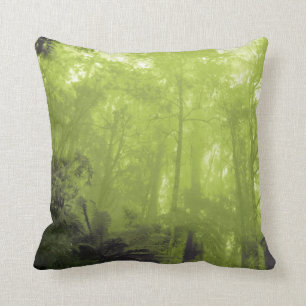 Esprit du coussin photographique de vert d'arbres