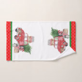 Esprit d'un pays Noël Vieux Camion Arbre Bain (Serviette à main)
