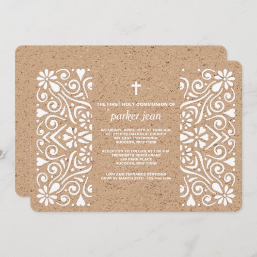 Esprit gagnant Invitation religieuse (Devant / Derrière)