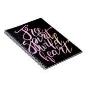 "Esprit libre, carnet inspiré de coeur sauvage" (Côté Droit)