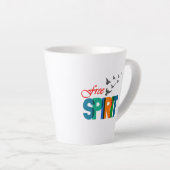 Esprit libre | Latte Mug (Angle droit)