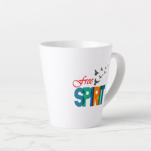 Esprit libre | Latte Mug (Angle droit)